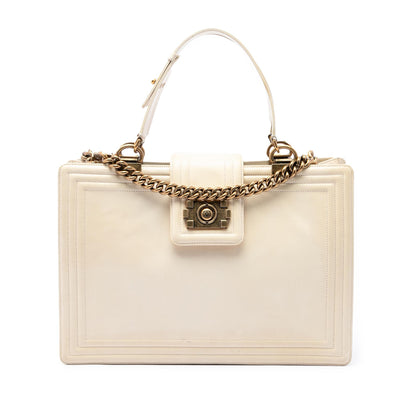 Chanel Calfskin Boy Reverso Shopping Tote