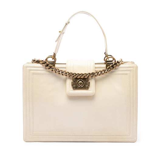 Chanel Calfskin Boy Reverso Shopping Tote