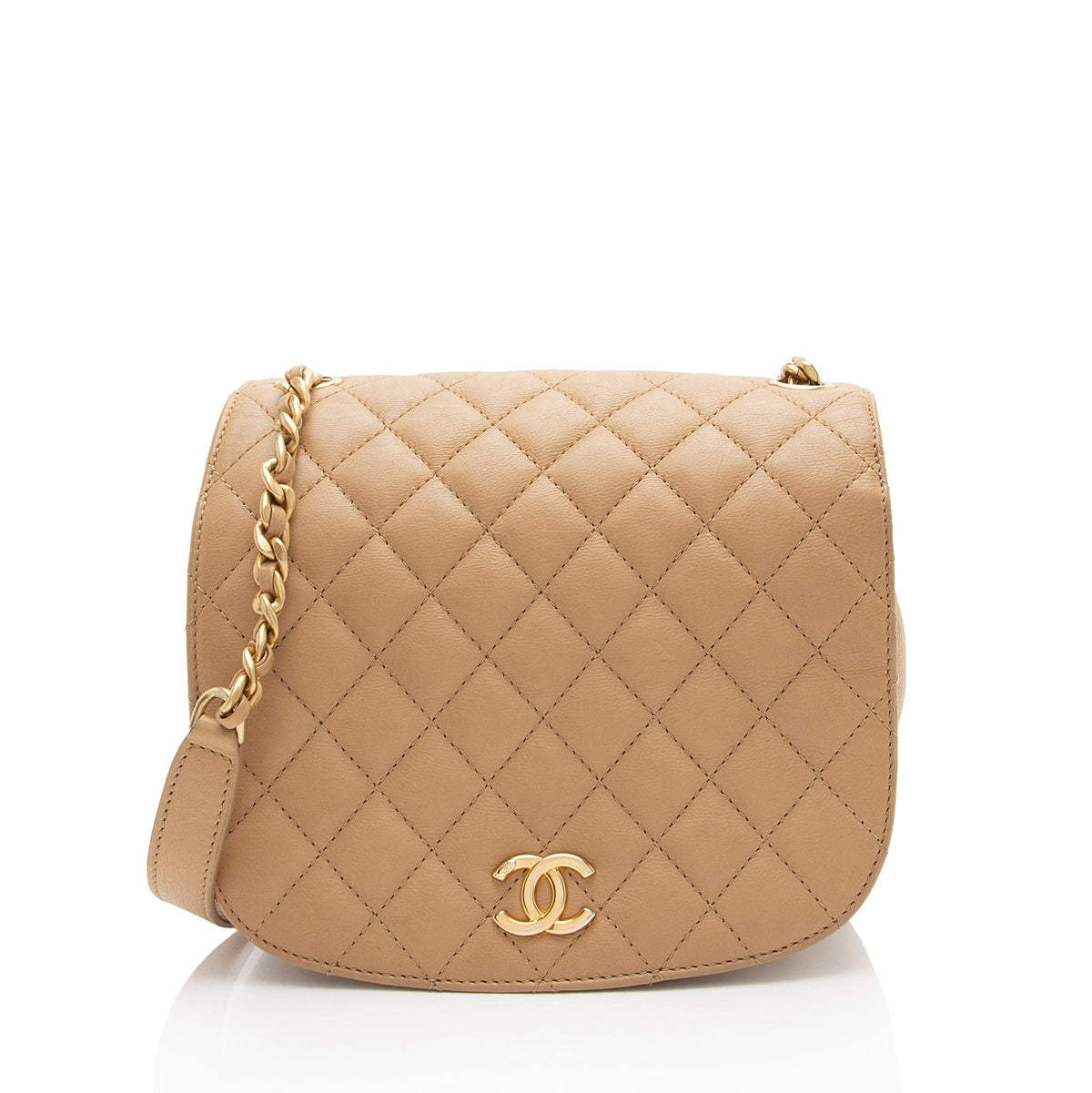 Chanel Calfskin Saddle Full Flap Messenger