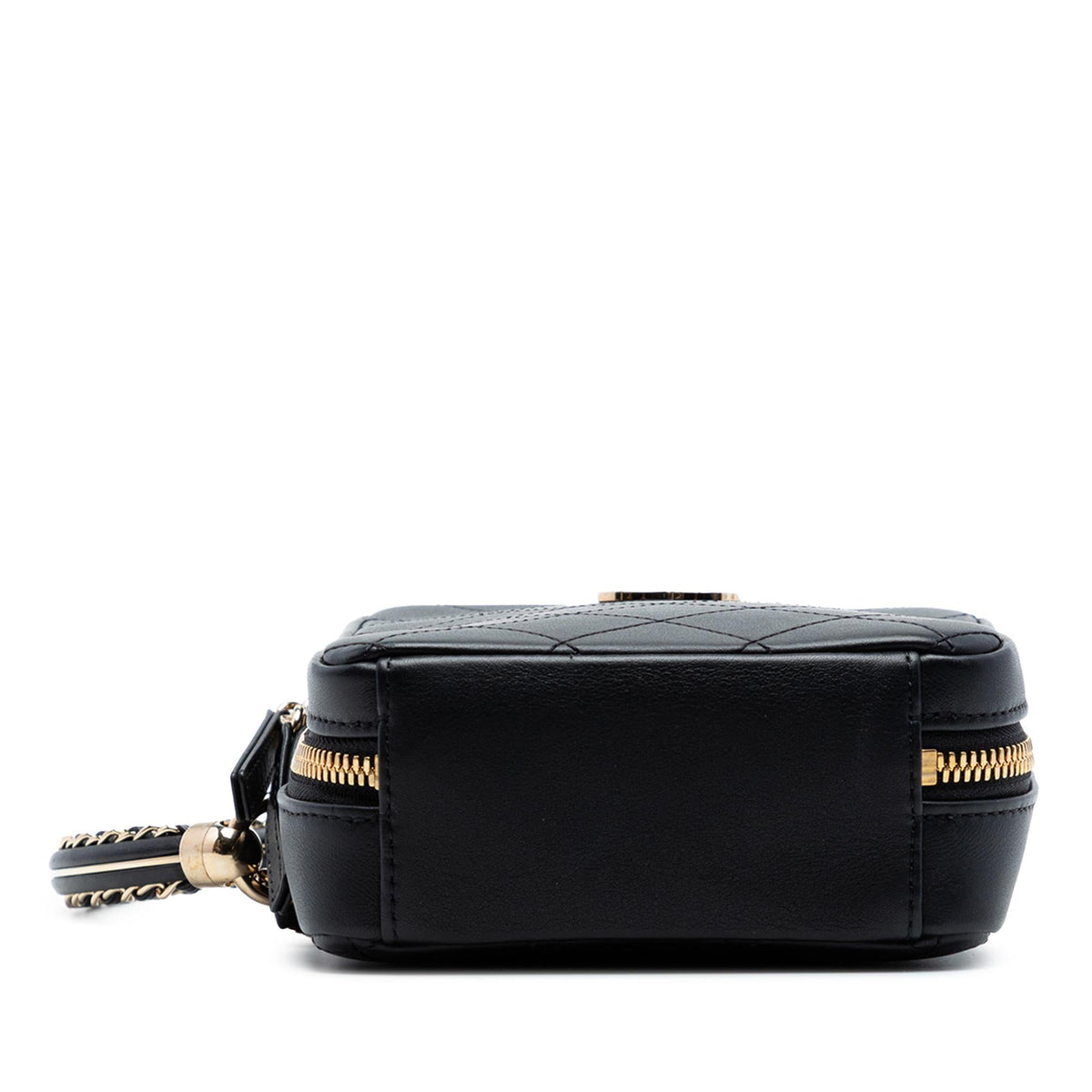 Chanel Calfskin Stitched Cup Of Tea Vanity Case