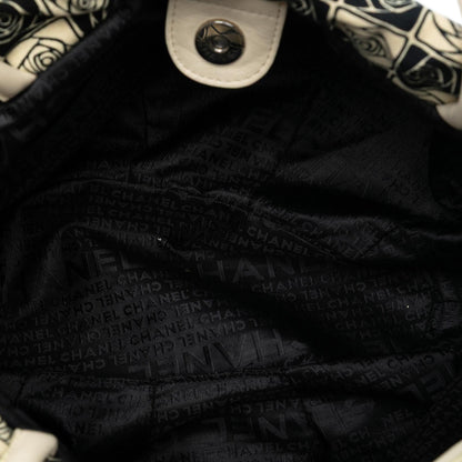Chanel Camellia Canvas Coco Ball Tote