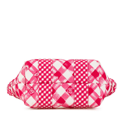 Chanel Canvas Gingham Handbag