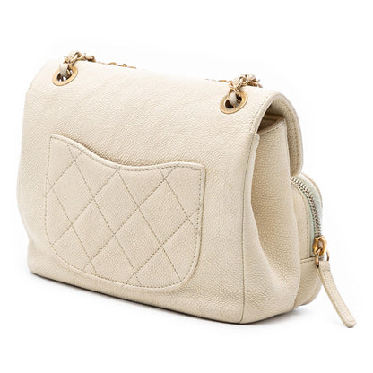 Chanel Caviar Business Affinity Messenger Flap