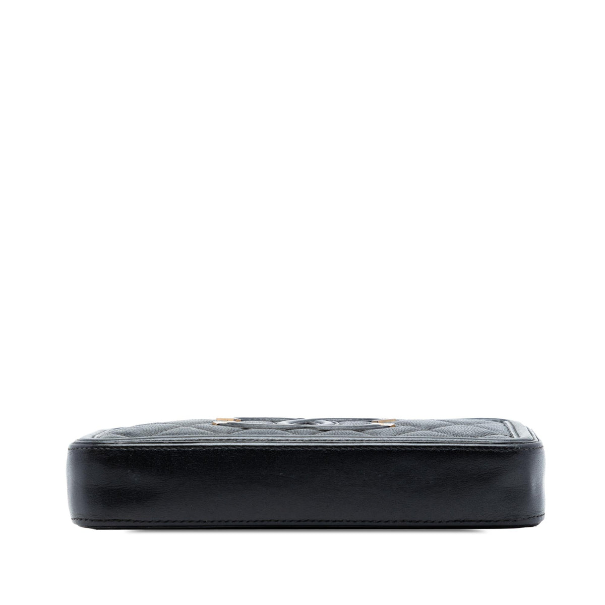 Chanel Caviar CC Filigree Clutch with Chain