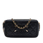 Chanel Caviar CC Filigree Clutch with Chain