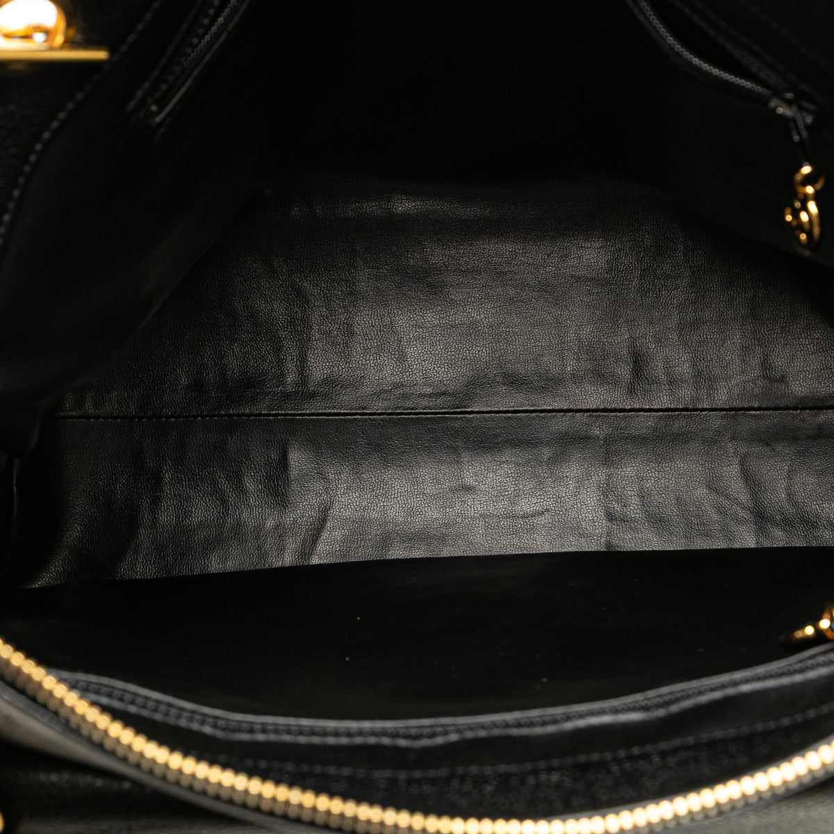 Chanel Caviar Front Pocket Chain Tote
