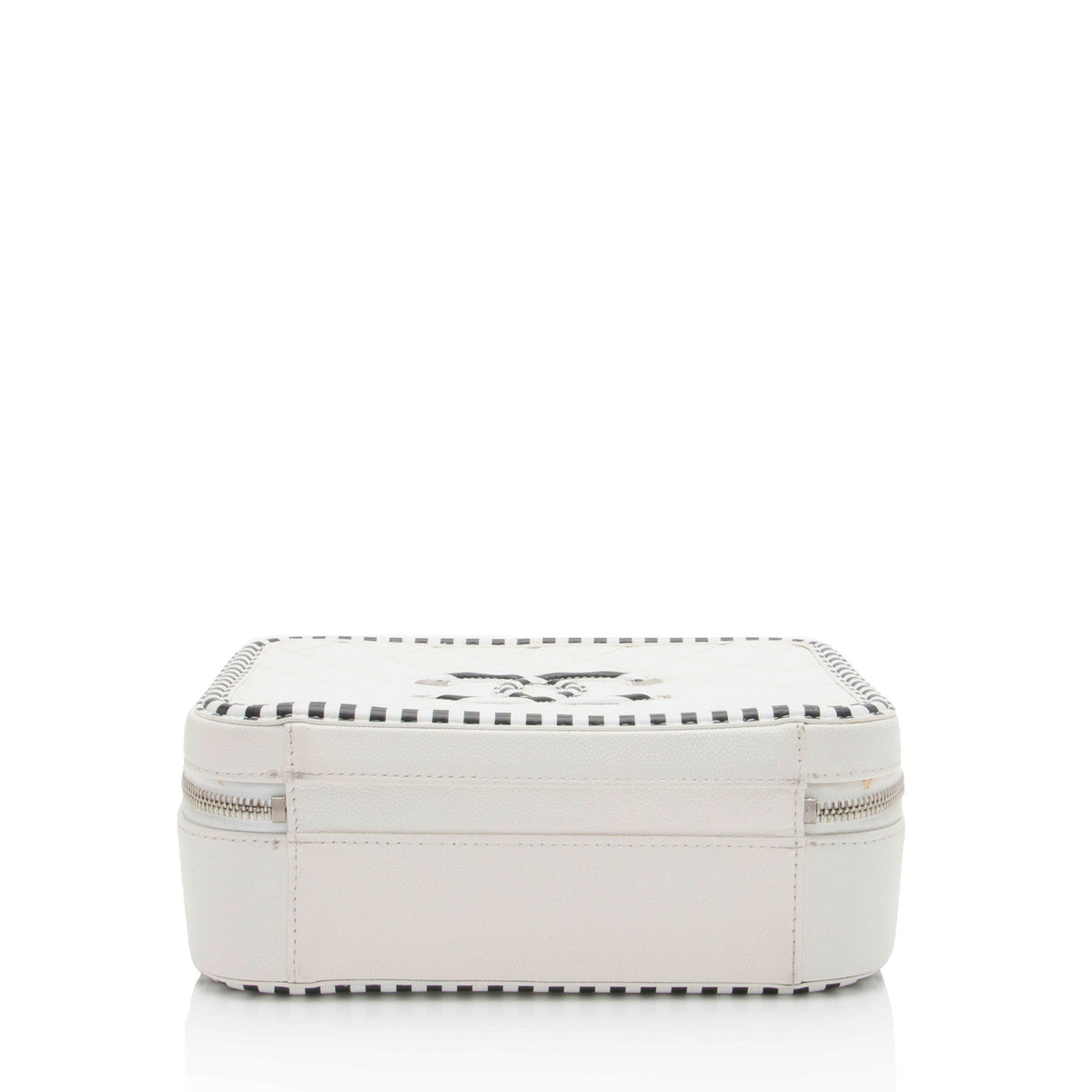 Chanel Caviar Leather CC Filigree Medium Vanity Case