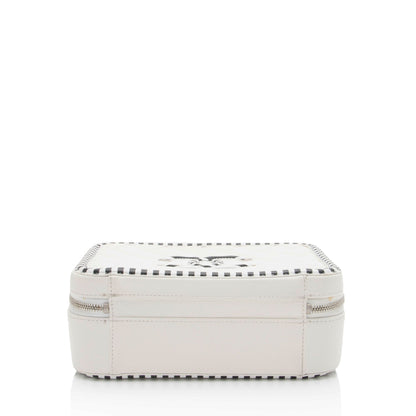 Chanel Caviar Leather CC Filigree Medium Vanity Case