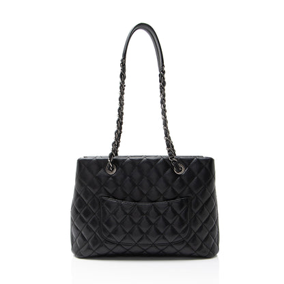 Chanel Caviar Leather City Small Shopping Tote