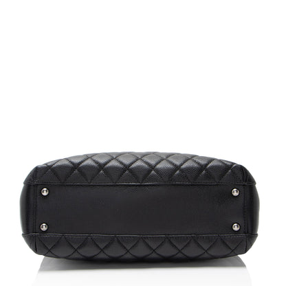 Chanel Caviar Leather City Small Shopping Tote
