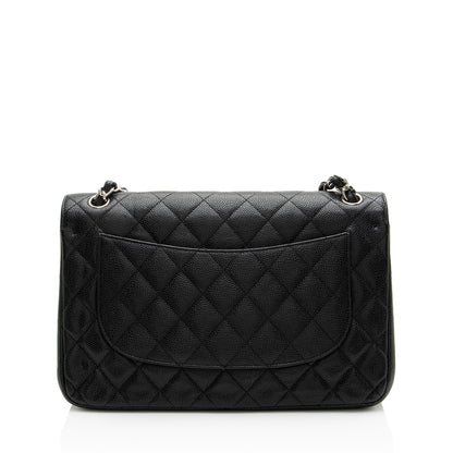 Chanel Caviar Leather Classic Jumbo Double Flap Bag