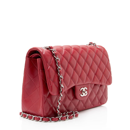 Chanel Caviar Leather Classic Jumbo Double Flap Bag