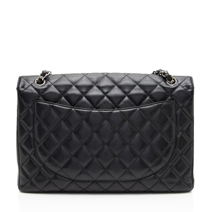 Chanel Caviar Leather Classic Maxi Single Flap Bag