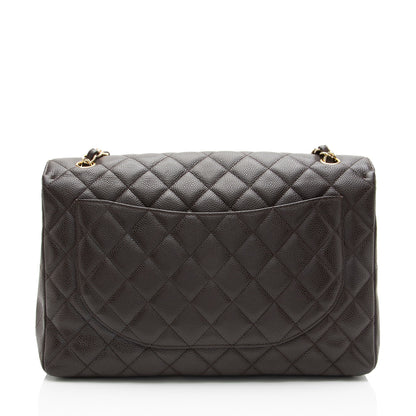 Chanel Caviar Leather Classic Maxi Single Flap Bag