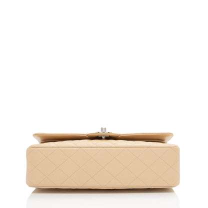 Chanel Caviar Leather Classic Medium Double Flap Bag (SHF-XFQF4l)