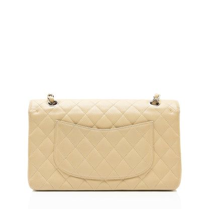 Chanel Caviar Leather Classic Medium Double Flap Bag