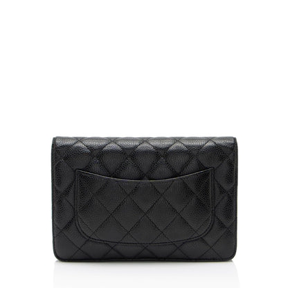 Chanel Caviar Leather Classic Wallet on Chain - FINAL SALE