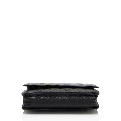 Chanel Caviar Leather Classic Wallet on Chain - FINAL SALE