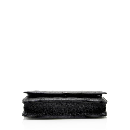 Chanel Caviar Leather Classic Wallet on Chain