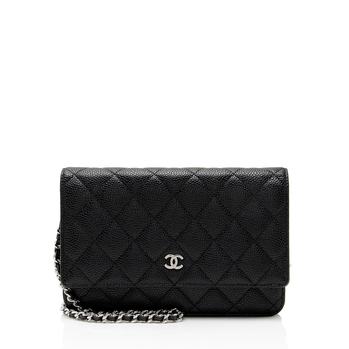 Chanel Caviar Leather Classic Wallet on Chain