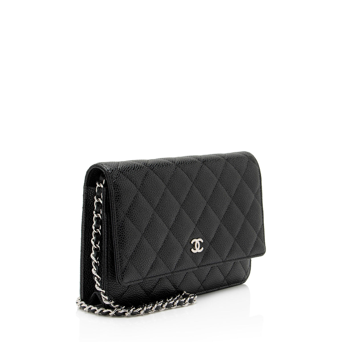 Chanel Caviar Leather Classic Wallet on Chain