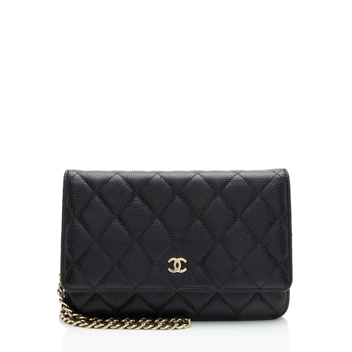 Chanel Caviar Leather Classic Wallet on Chain