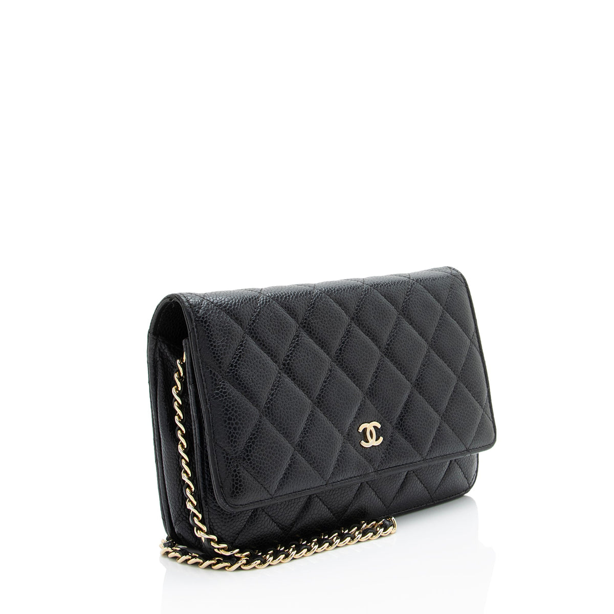 Chanel Caviar Leather Classic Wallet on Chain