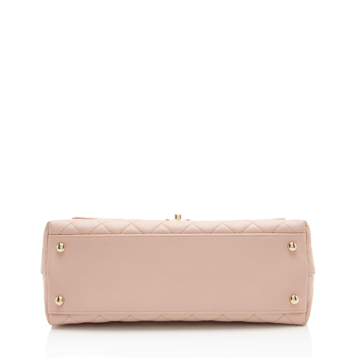 Chanel Caviar Leather Coco Top Handle Small Flap Bag