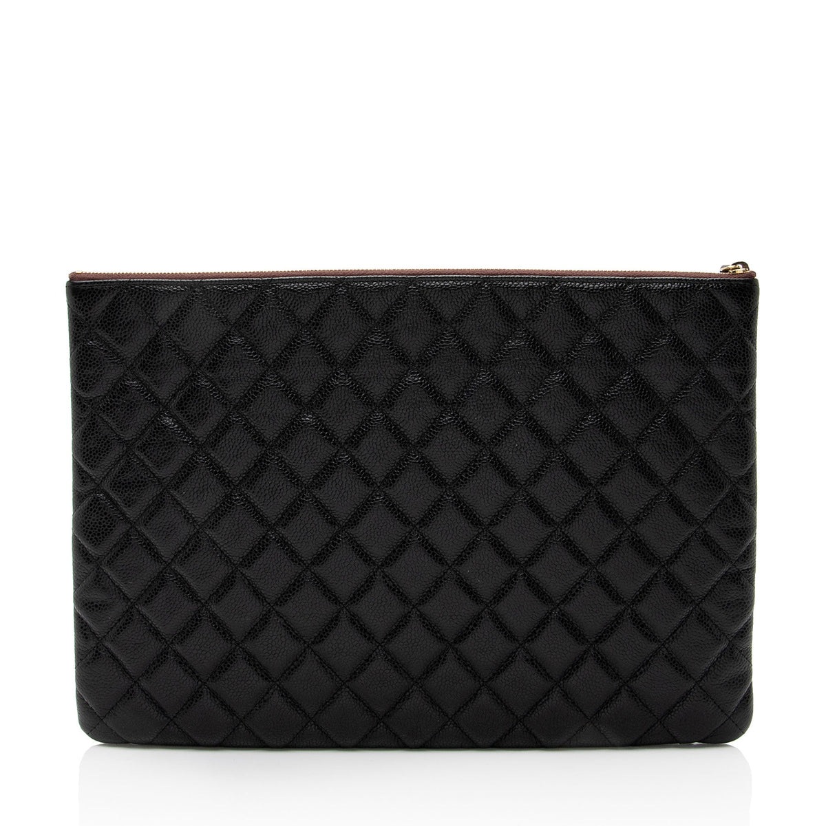 Chanel Caviar Leather Large O-Case