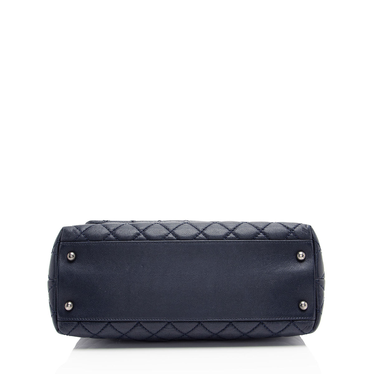 Chanel Caviar Leather Lizard Coco Small Top Handle