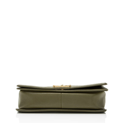 Chanel Caviar Leather New Medium Boy Bag