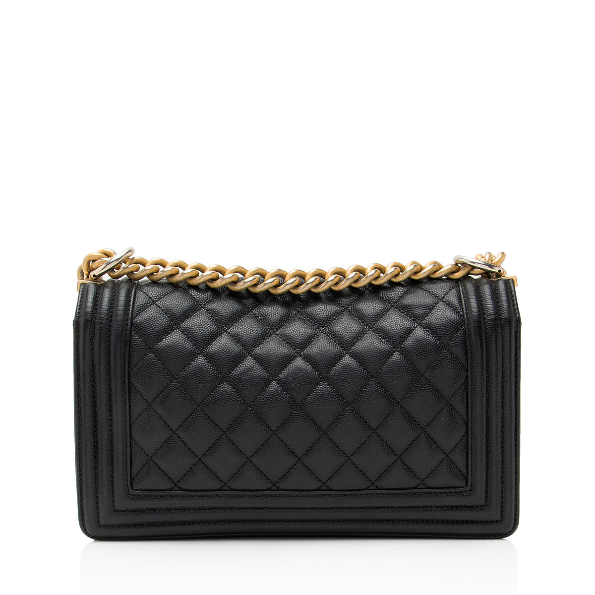 Chanel Caviar Leather Old Medium Boy Bag
