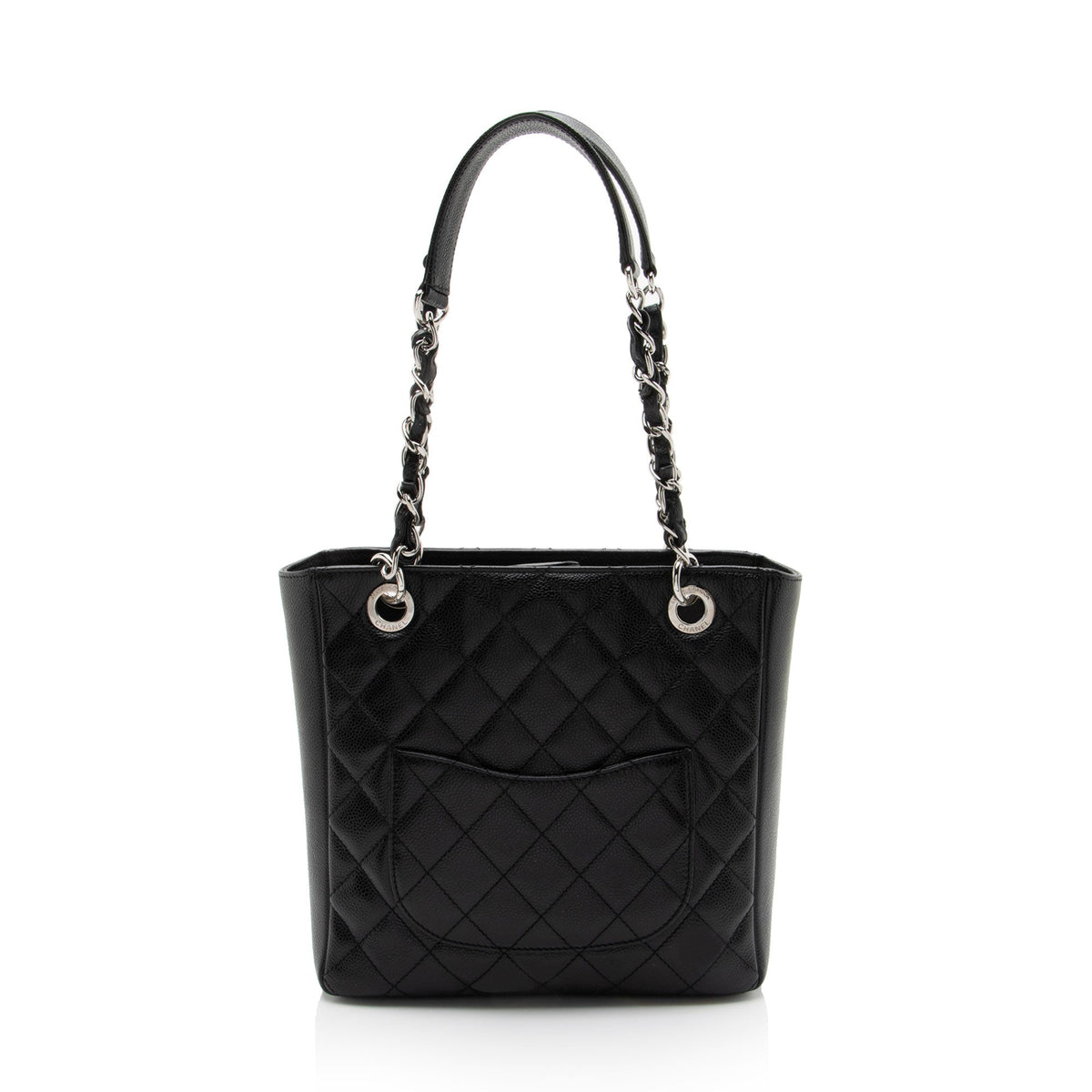 Chanel Caviar Leather Petite Shopping Tote