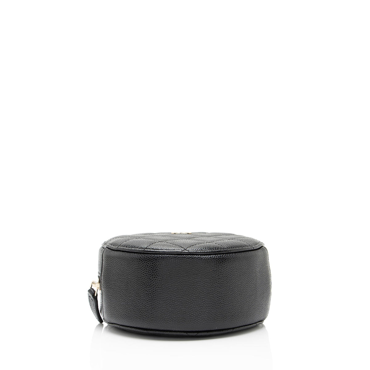 Chanel Caviar Leather Round Clutch with Chain