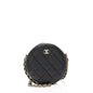 Chanel Caviar Leather Round Clutch with Chain