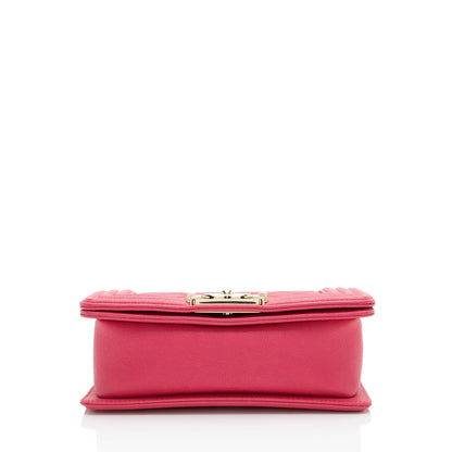 Chanel Caviar Leather Small Boy Bag
