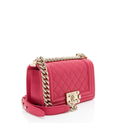 Chanel Caviar Leather Small Boy Bag