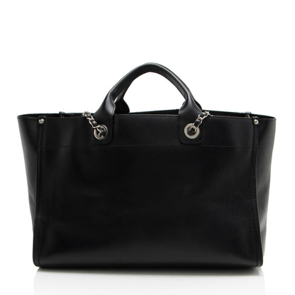Chanel Caviar Leather Studded Deauville Large Tote