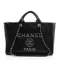 Chanel Caviar Leather Studded Deauville Large Tote