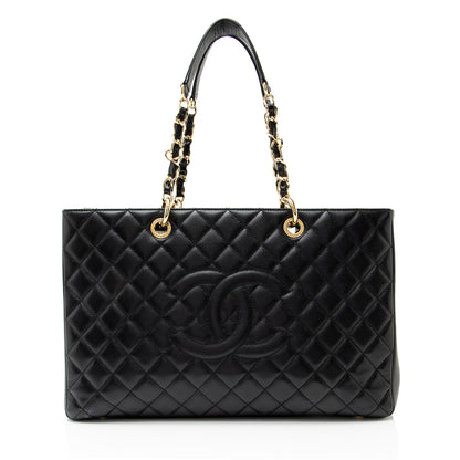 Chanel Caviar Leather XL Grand Shopping Tote
