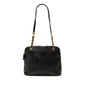Chanel Caviar Logo Chain Shoulder Bag