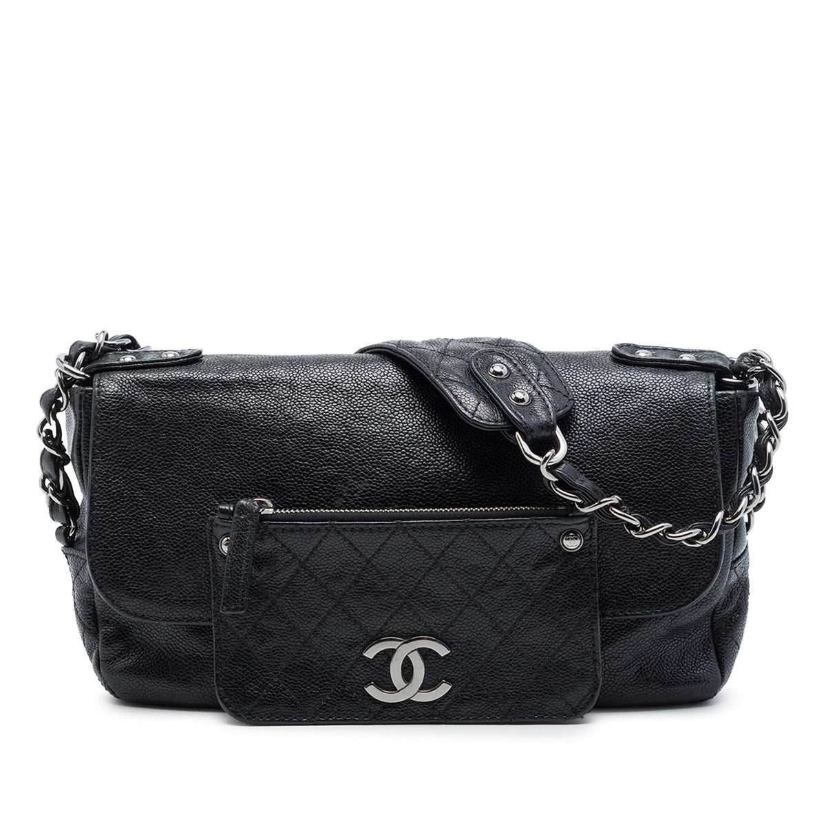 Chanel Caviar Pocket In The City Single Flap