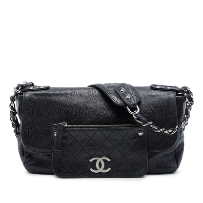Chanel Caviar Pocket In The City Single Flap