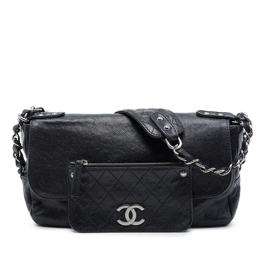 Chanel Caviar Pocket In The City Single Flap