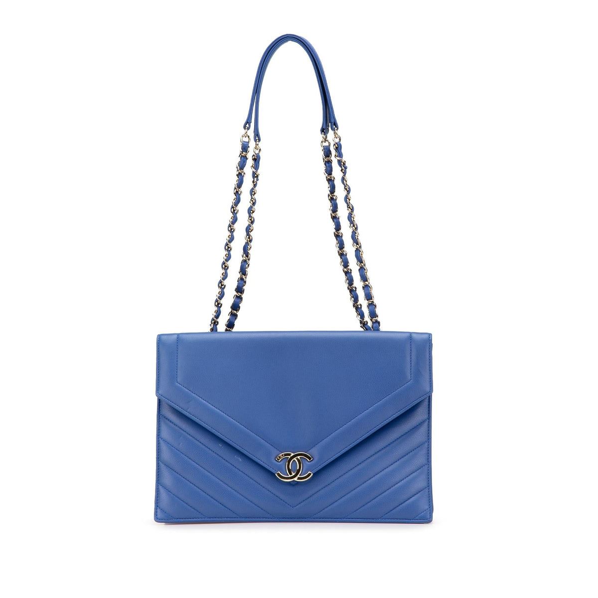 Chanel Chevron Calfskin Coco Envelope Shoulder Bag