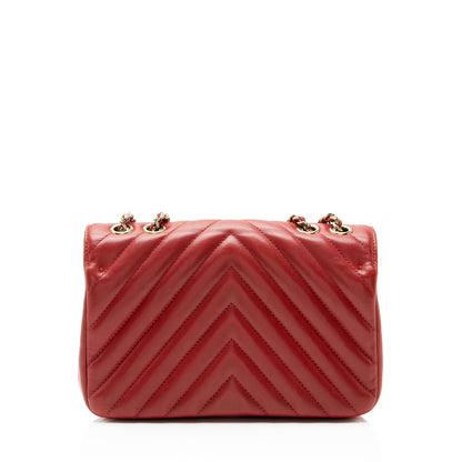 Chanel Chevron Calfskin Statement Mini Flap Bag