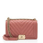 Chanel Chevron Caviar Leather Old Medium Boy Bag