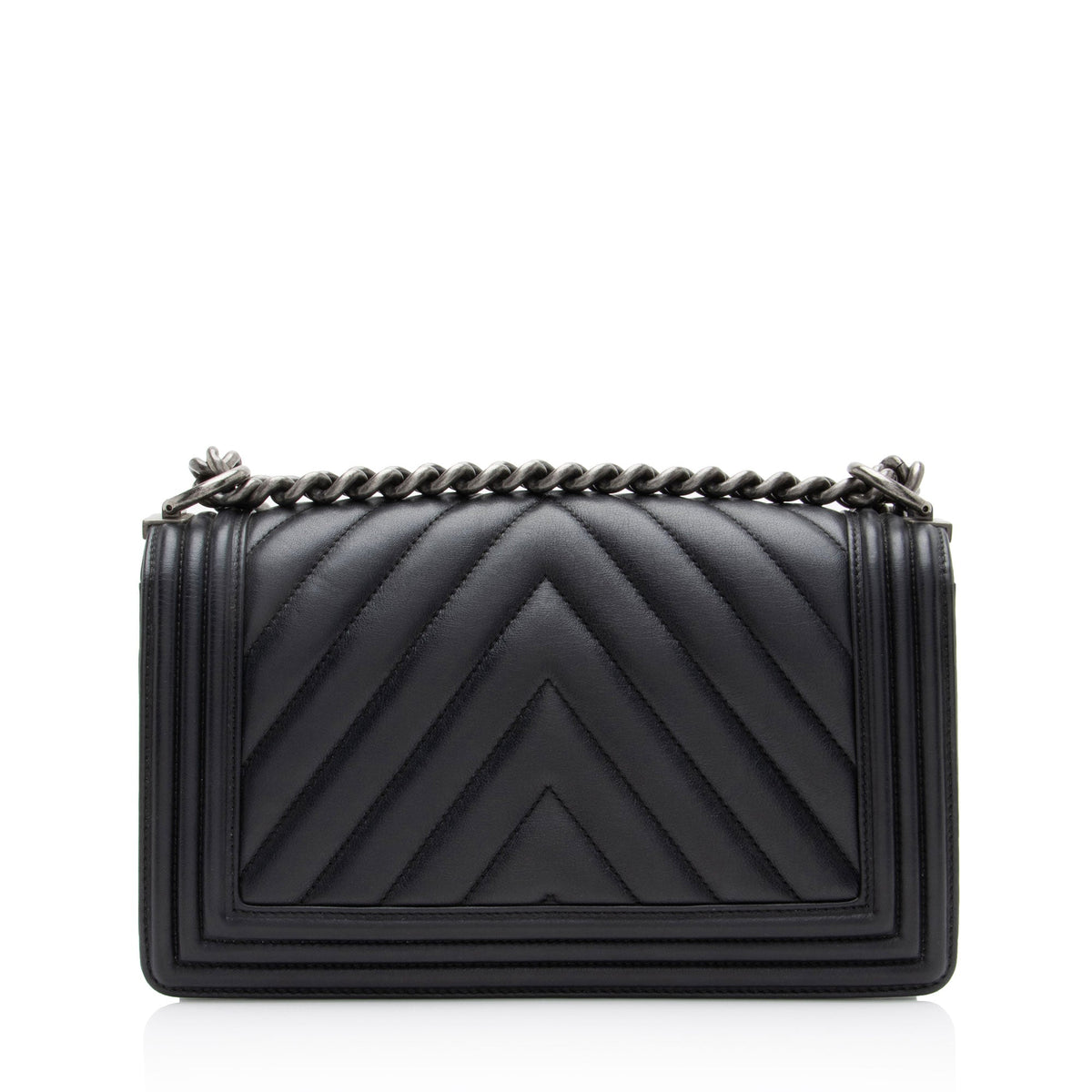 Chanel Chevron Lambskin Old Medium Boy Bag