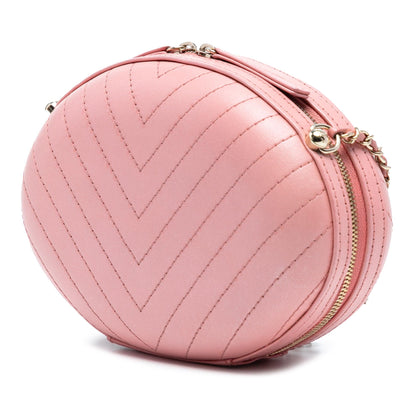 Chanel Chevron Stitched Calfskin La Pausa Evening Bag