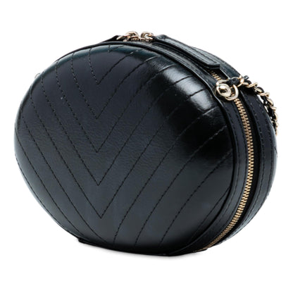 Chanel Chevron Stitched Calfskin La Pausa Evening Bag